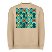 Mushroom native american aztec seamless pattern 3 Heavyweight Sweatshirt - BundleAndBundleShop