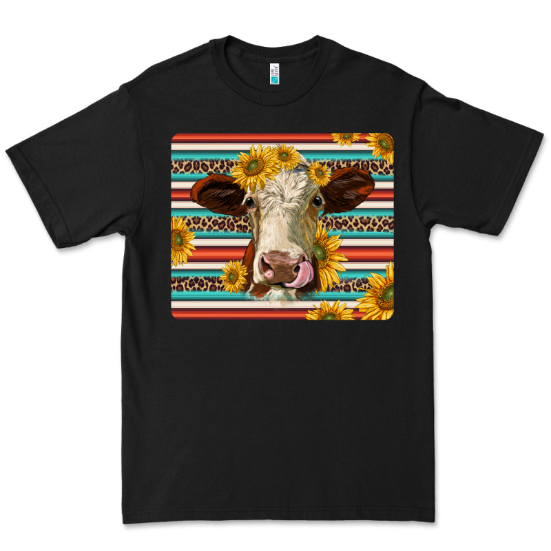 Serape Leopard Hereford Cattle Mousepad Premium Tee by Jasminsmagicworld | Teevron