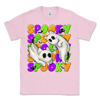 Bubblegum Pink Spooky with Ghost Cats Classic Tee - texasbilliewilder