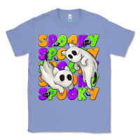 Colony Blue Spooky with Ghost Cats Classic Tee - texasbilliewilder