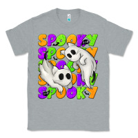 Heather Grey Spooky with Ghost Cats Classic Tee - texasbilliewilder
