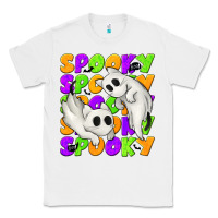 White Spooky with Ghost Cats Classic Tee - texasbilliewilder