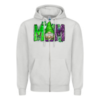 Dove Grey st patricks day mom gnome Zipper Hoodie - CowhideDigitalArt