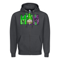Smoke st patricks day mom gnome Zipper Hoodie - CowhideDigitalArt