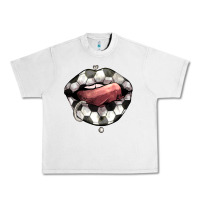 Lunar Rock Soccer lips Urban Heavy Tee - HowdyJamesFarm