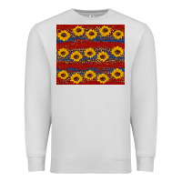 Dove Grey usa and sunflower pattern Premium Sweatshirt - Artiststas