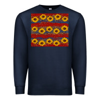 Navy usa and sunflower pattern Premium Sweatshirt - Artiststas
