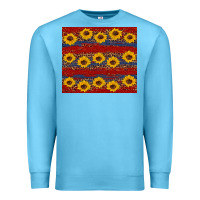 Ocean Blue usa and sunflower pattern Premium Sweatshirt - Artiststas