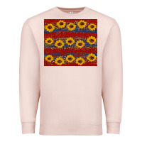 Pale Pink usa and sunflower pattern Premium Sweatshirt - Artiststas