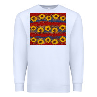 White usa and sunflower pattern Premium Sweatshirt - Artiststas
