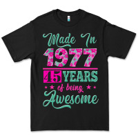 Black made in 1977, 45 years of being awesome Premium Tee - Jasminsmagicworld