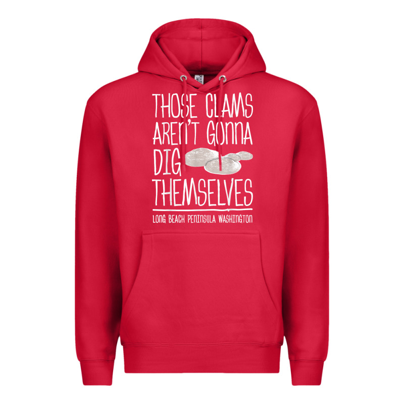 Clam Diggers Funny Quote Gift Long Beach Peninsula Premium Hoodie by minhPixels | Teevron