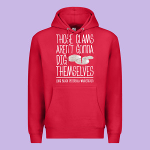 Clam Diggers Funny Quote Gift Long Beach Peninsula Premium Hoodie Designed By Minhpixels