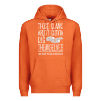 Carrot Clam Diggers Funny Quote Gift Long Beach Peninsula Premium Hoodie - minhPixels