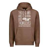 Chestnut Clam Diggers Funny Quote Gift Long Beach Peninsula Premium Hoodie - minhPixels