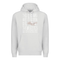 Dove Grey Clam Diggers Funny Quote Gift Long Beach Peninsula Premium Hoodie - minhPixels