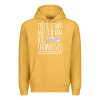 Mustard Clam Diggers Funny Quote Gift Long Beach Peninsula Premium Hoodie - minhPixels