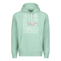 Seafoam Clam Diggers Funny Quote Gift Long Beach Peninsula Premium Hoodie - minhPixels
