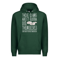Sports Green Clam Diggers Funny Quote Gift Long Beach Peninsula Premium Hoodie - minhPixels