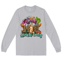Moon Dust One hip lunch lady Easter Day Long Sleeve Tee - HowdyJamesFarm