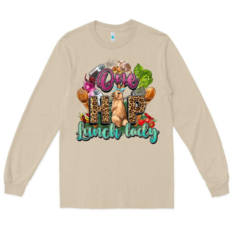 One Hip Lunch Lady Easter Day Long Sleeve Tee by HowdyJamesFarm | Teevron