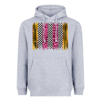 Heather Grey race leopard brush stroke Heavyweight Hoodie - Artiststas