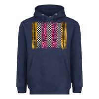 Navy race leopard brush stroke Heavyweight Hoodie - Artiststas