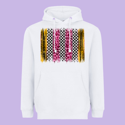 Race Leopard Brush Stroke Heavyweight Hoodie Designed By Artiststas
