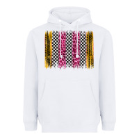 White race leopard brush stroke Heavyweight Hoodie - Artiststas