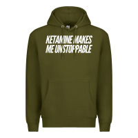 Army Green Ketamine  with Saying  Drugs Khole Dose Gift Idea Premium Hoodie - minhPixels