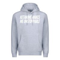 Heather Grey Ketamine  with Saying  Drugs Khole Dose Gift Idea Premium Hoodie - minhPixels