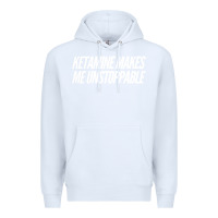 White Ketamine  with Saying  Drugs Khole Dose Gift Idea Premium Hoodie - minhPixels