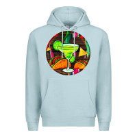 Blue Mist hispanic heritage month round earrings 2 Premium Hoodie - BundleAndBundleShop