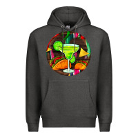 Charcoal Heather hispanic heritage month round earrings 2 Premium Hoodie - BundleAndBundleShop