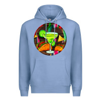 Colony Blue hispanic heritage month round earrings 2 Premium Hoodie - BundleAndBundleShop