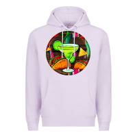 Lilac hispanic heritage month round earrings 2 Premium Hoodie - BundleAndBundleShop