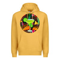Mustard hispanic heritage month round earrings 2 Premium Hoodie - BundleAndBundleShop