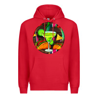 Red hispanic heritage month round earrings 2 Premium Hoodie - BundleAndBundleShop