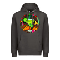 Smoke hispanic heritage month round earrings 2 Premium Hoodie - BundleAndBundleShop