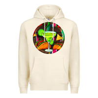 Tofu hispanic heritage month round earrings 2 Premium Hoodie - BundleAndBundleShop