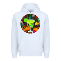 White hispanic heritage month round earrings 2 Premium Hoodie - BundleAndBundleShop