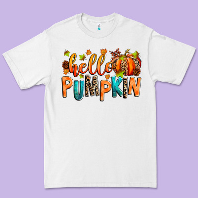 Hello Pumpkin Premium Tee Designed By Ranaportraitstore