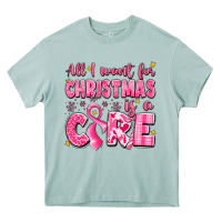 Arona all i want for christmas is a cure breast cancer Heavy Core Tee - LillyAllenDesigns