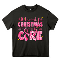 Asphalt all i want for christmas is a cure breast cancer Heavy Core Tee - LillyAllenDesigns