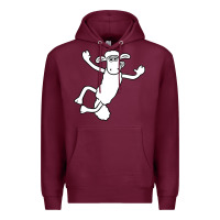 Burgundy shaun the sheep Premium Hoodie - minhPixels
