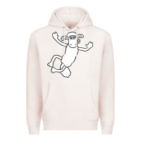Pale Pink shaun the sheep Premium Hoodie - minhPixels