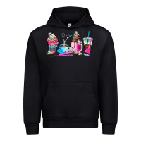 Black hair stylist coffee cup Urban Hoodie - AdoDesignShop