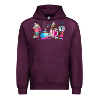 Mauve Wine hair stylist coffee cup Urban Hoodie - AdoDesignShop