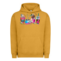 Pigment Peanut Butter hair stylist coffee cup Urban Hoodie - AdoDesignShop