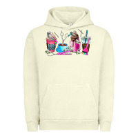 Pigment Pistachio hair stylist coffee cup Urban Hoodie - AdoDesignShop